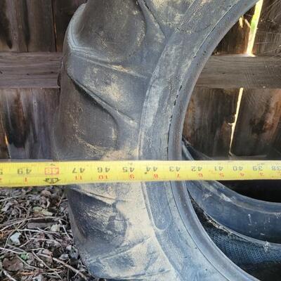 Lot 240: (2) Vintage Large Tractor Tires *****Pick Up for this Item will be scheduled for a later date with the winner. 