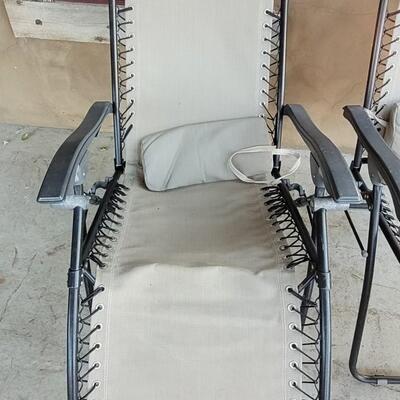 Lot 245: (2) Folding Patio Chairs Zero Gravity 