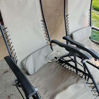 Lot 245: (2) Folding Patio Chairs Zero Gravity 