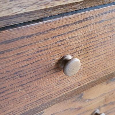 Lot 248: Vintage 4-Drawer Farmhouse Dresser 