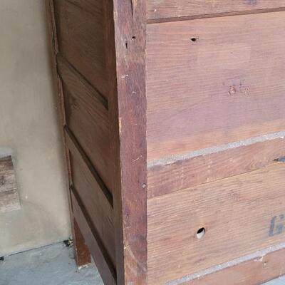 Lot 248: Vintage 4-Drawer Farmhouse Dresser 