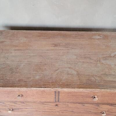 Lot 248: Vintage 4-Drawer Farmhouse Dresser 