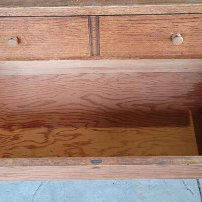 Lot 248: Vintage 4-Drawer Farmhouse Dresser 