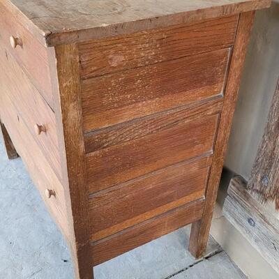 Lot 248: Vintage 4-Drawer Farmhouse Dresser 
