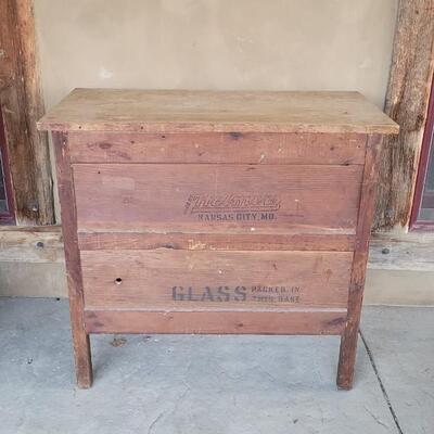 Lot 248: Vintage 4-Drawer Farmhouse Dresser 