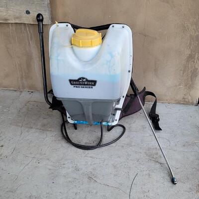 Lot 250: GROUNDWORK Pro Series Mobile Backpack Fertilizer/Pesticide Sprayer 