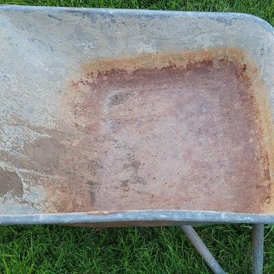 Lot 251: Vintage Metal TRALLFA Wheelbarrow 