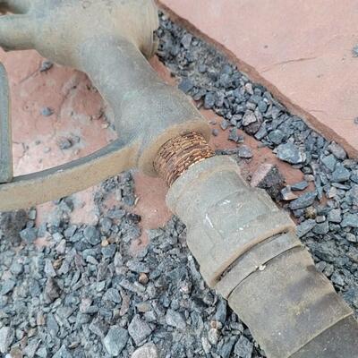 Lot 254: Vintage Diesel Gasoline Pump w/ Filter and 14 Foot Hose