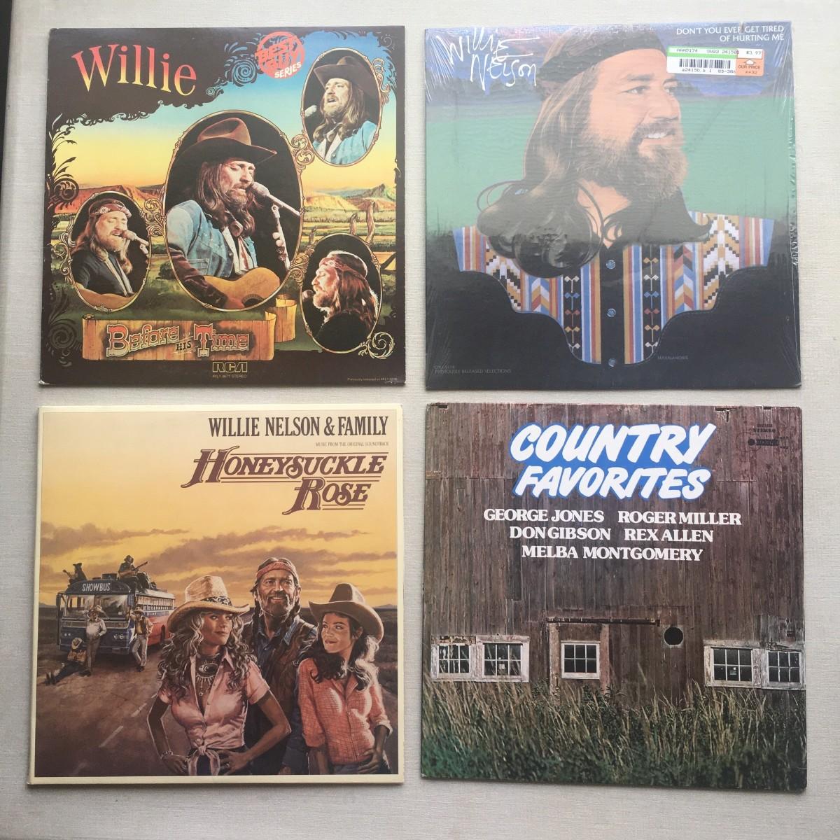 38 LPs Willie Nelson & Country Favorites