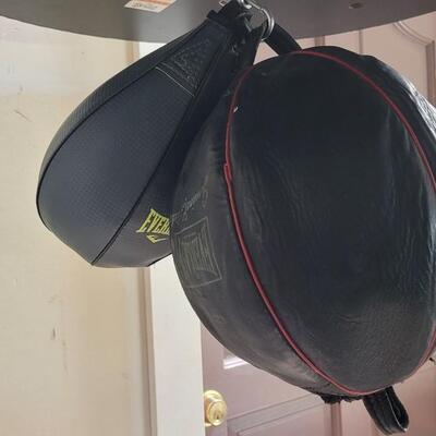 Lot 264: EVERLAST EverStrike Punching Bag Training System w/ Gloves 