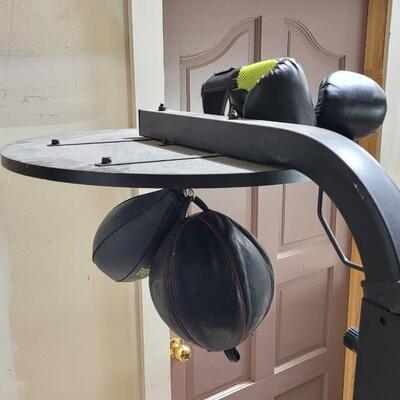 Lot 264: EVERLAST EverStrike Punching Bag Training System w/ Gloves 