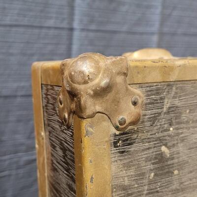 Lot 266: Vintage Steamer Trunk w/ Original Insert Shelf