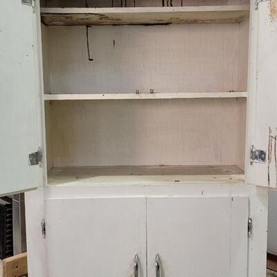 Lot 278: Vintage Farmhouse Shop Storage Cabinet