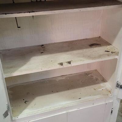 Lot 278: Vintage Farmhouse Shop Storage Cabinet