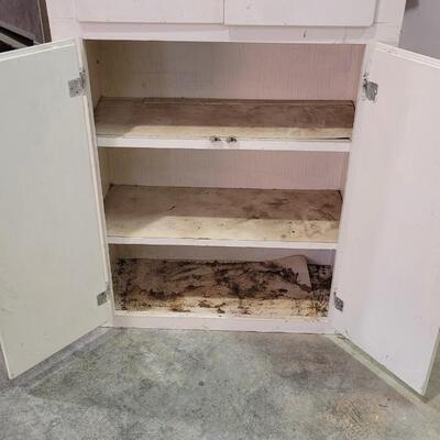 Lot 278: Vintage Farmhouse Shop Storage Cabinet