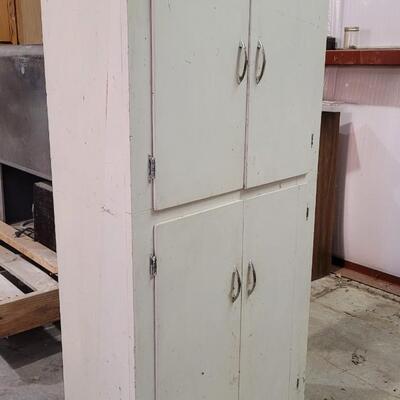 Lot 278: Vintage Farmhouse Shop Storage Cabinet