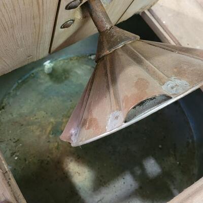 Lot 284: Antique Vacuum Washer w/ Original Copper Tub and Wood Stand