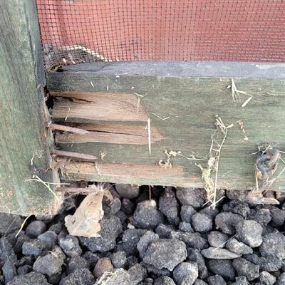 Lot 285: Vintage Farmhouse Window Screen Chippy Paint 