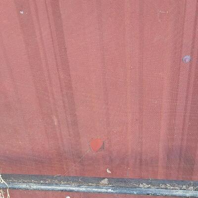 Lot 286: Vintage Farmhouse Window Screen Chippy Paint 