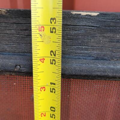 Lot 287: Vintage Farmhouse Window Screen Chippy Paint 