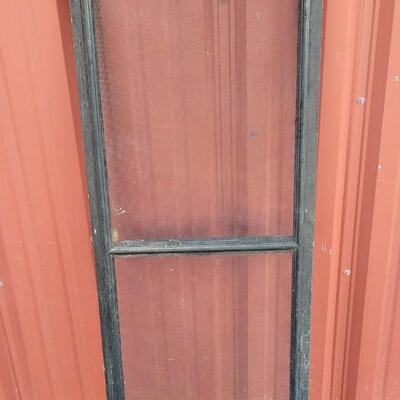 Lot 287: Vintage Farmhouse Window Screen Chippy Paint 