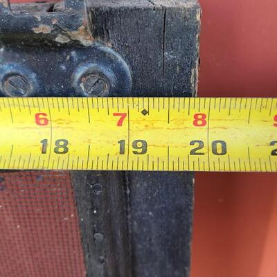 Lot 287: Vintage Farmhouse Window Screen Chippy Paint 