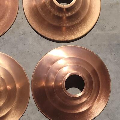 Lot 291: Copper Shade Hanging Lights #1