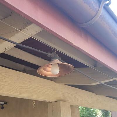 Lot 291: Copper Shade Hanging Lights #1