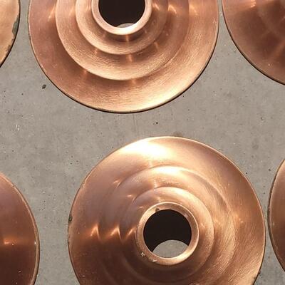 Lot 291: Copper Shade Hanging Lights #1