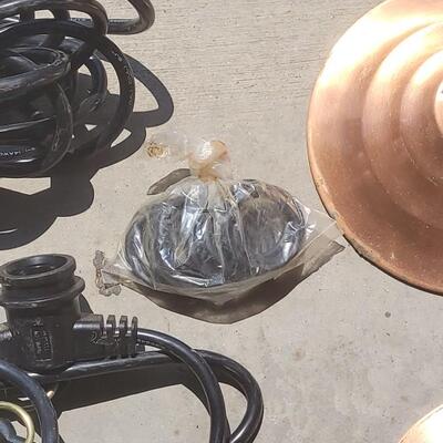 Lot 291: Copper Shade Hanging Lights #1