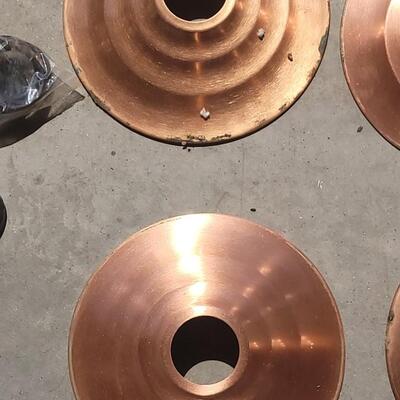 Lot 291: Copper Shade Hanging Lights #1