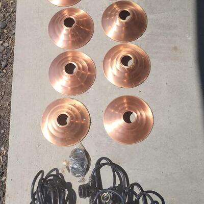Lot 291: Copper Shade Hanging Lights #1
