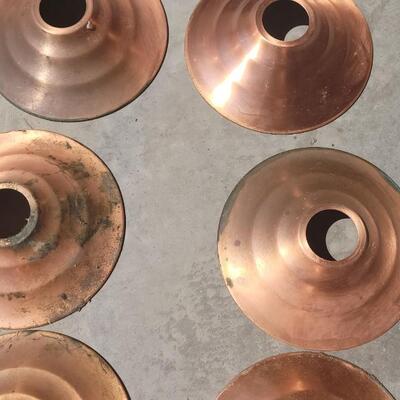Lot 292: Copper Shade Hanging Lights #2
