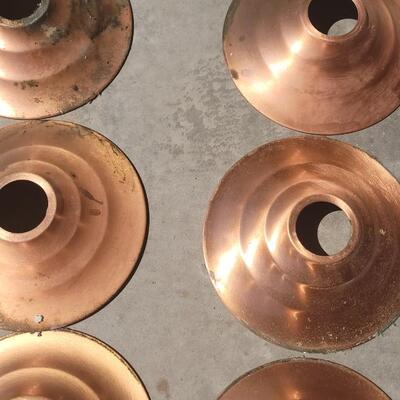 Lot 292: Copper Shade Hanging Lights #2