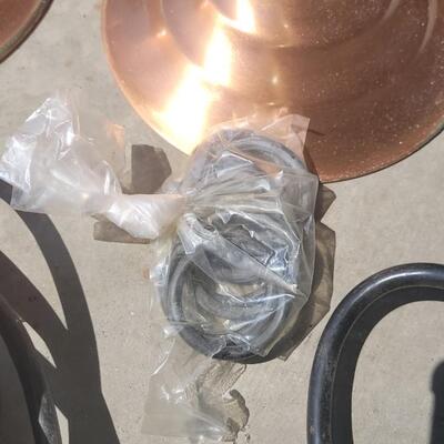 Lot 292: Copper Shade Hanging Lights #2