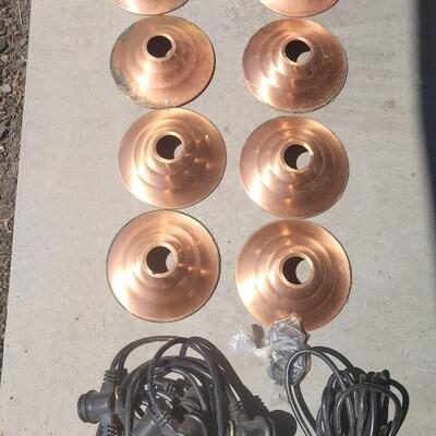 Lot 292: Copper Shade Hanging Lights #2
