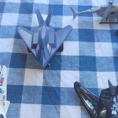 Lot 295: Military Planes/Helicopters/Vehicles Toy lot 