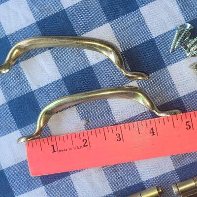 Lot 309: Brass Hinges and Handles