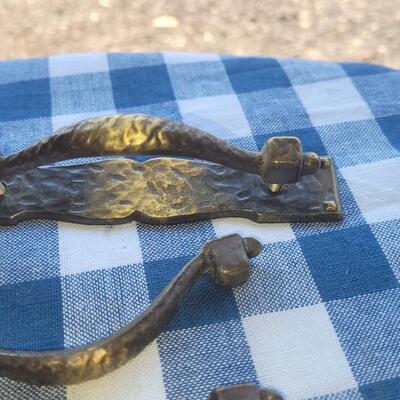 Lot 311: Vintage Brass Drawer Pulls & Hinges