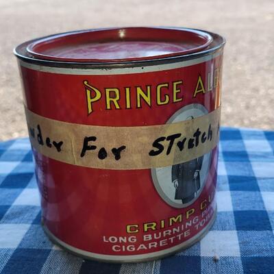Lot 316: Vintage Tins & Bottle (Prince Albert Has Powder Inside)