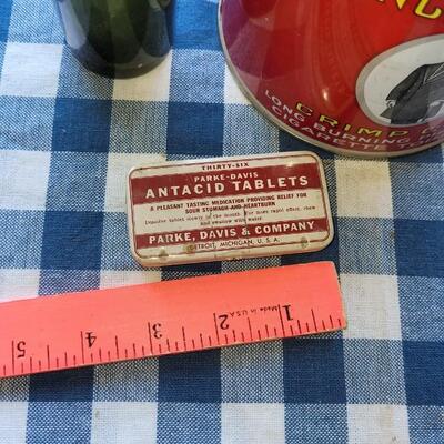 Lot 316: Vintage Tins & Bottle (Prince Albert Has Powder Inside)