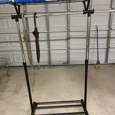 Lot 214  Rolling Garment Rack
