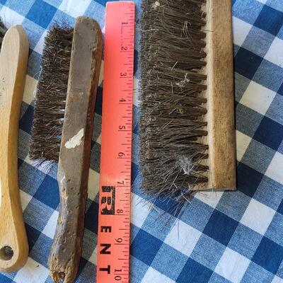 Lot 327: Vintage Metal Bristle Brush Lot