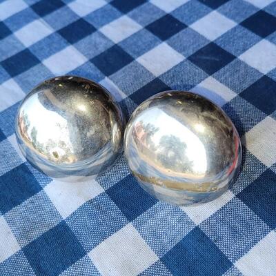 Lot 334: Vintage Silver Doorknobs 