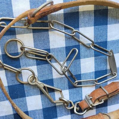 Lot 336: Leashes Leather & Nylon