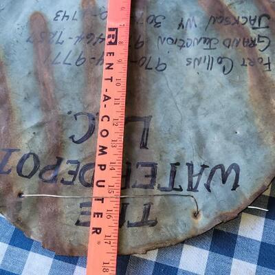 Lot 344: Old Metal Tin Sign