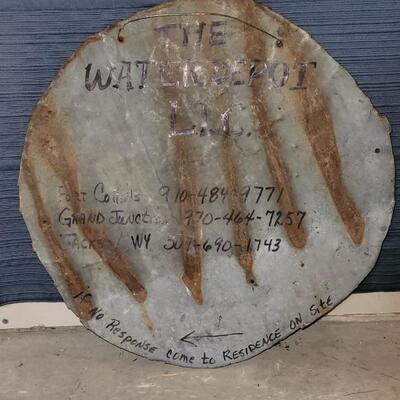 Lot 344: Old Metal Tin Sign