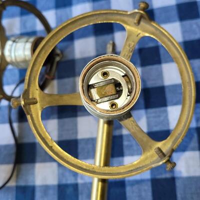 Lot 349: (2) Brass Wall Lamps