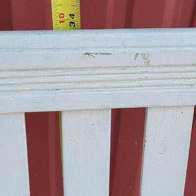 Lot 368: Old White Wood Chair