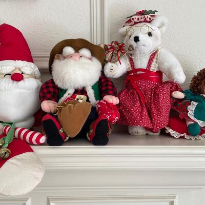 Lot 243  Christmas Stuffed Animals